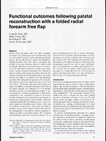 Functional outcomes following palatal reconstruction with a folded radial forearm free flap